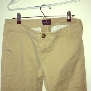 Women's Size 12 Long Khaki Bootcut Stretch Pants